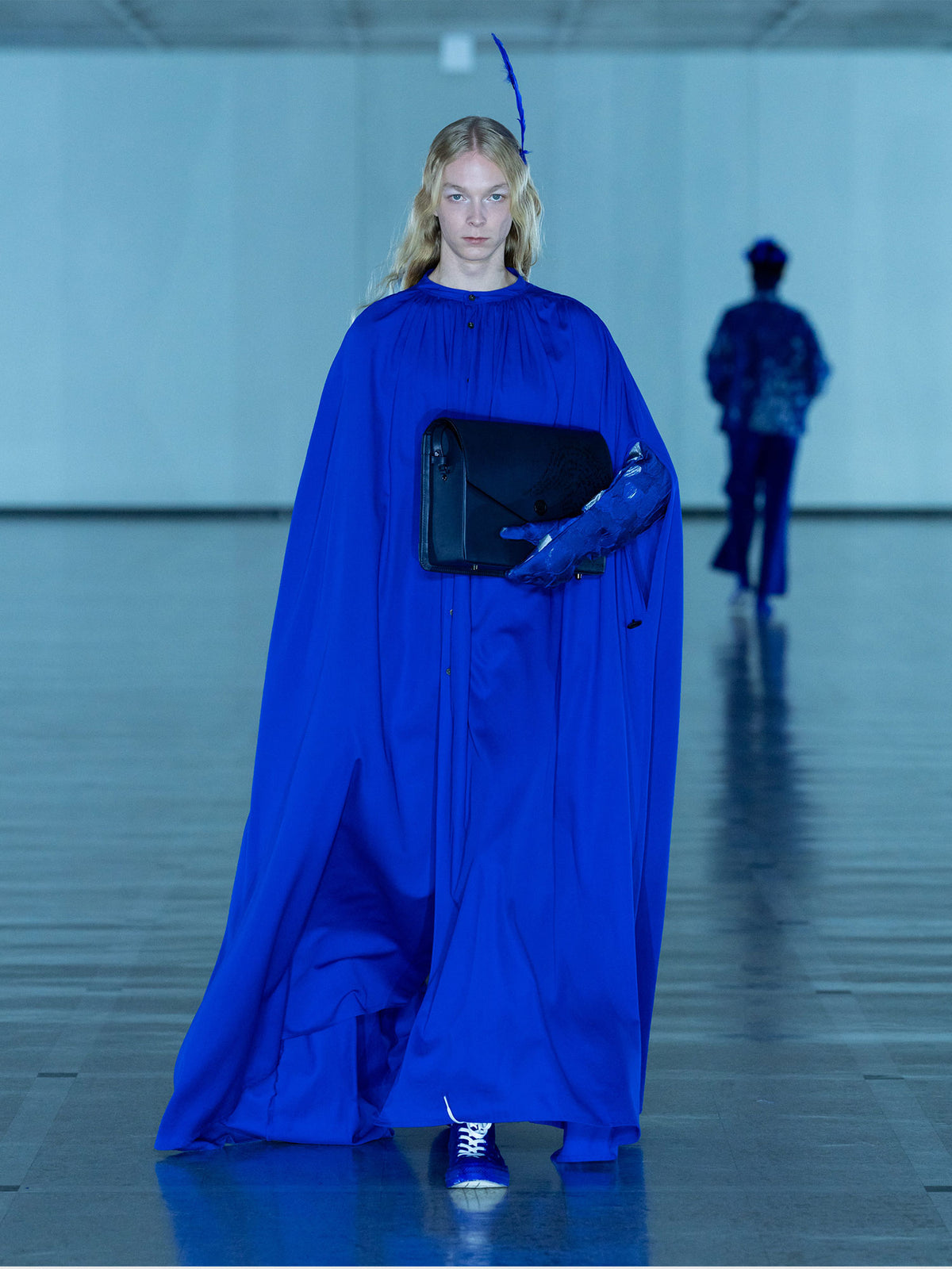 Steerhide (Nume Leather) 【SHINYAKOZUKA】BIG INVITATION WITH TSUCHIYA KABAN (ISSUE#7) in DAYBREAK NAVY Made in Japan