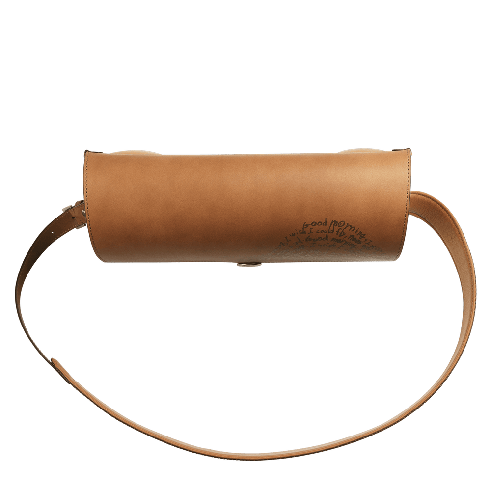 Bull Hide (Plain Nume Leather) 【SHINYAKOZUKA】BIG INVITATION WITH TSUCHIYA KABAN (ISSUE#7) in CAPPUCCINO Made in Japan