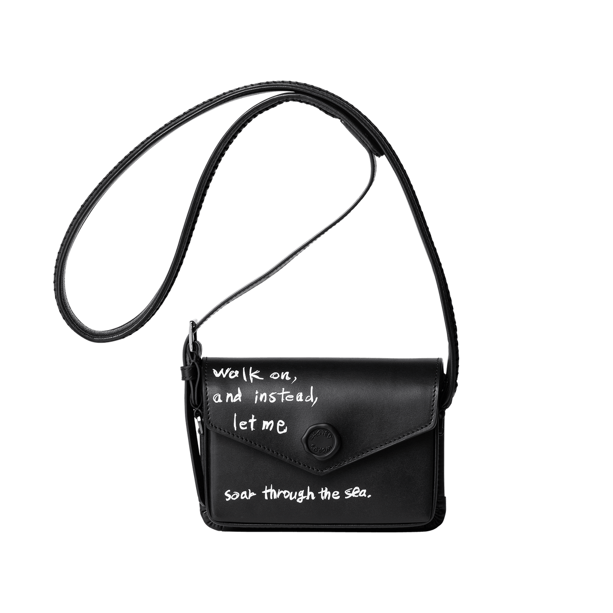 Steerhide (Nume Leather) 【SHINYAKOZUKA】MINI INVITATION WITH TSUCHIYA KABAN (ISSUE#7) in DAWN BLACK Made in Japan