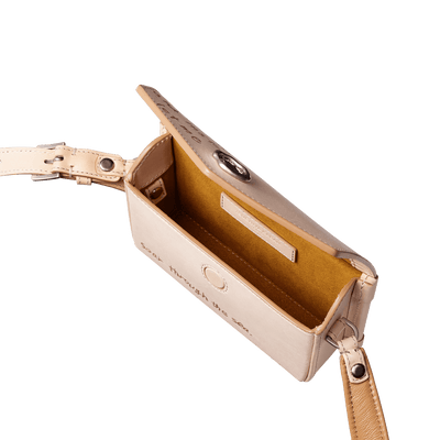 Bull Hide (Plain Nume Leather) 【SHINYAKOZUKA】MINI INVITATION WITH TSUCHIYA KABAN (ISSUE#7) in CAPPUCCINO Made in Japan