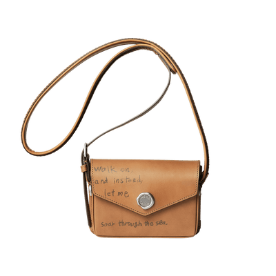 Steerhide (Nume Leather) 【SHINYAKOZUKA】MINI INVITATION WITH TSUCHIYA KABAN (ISSUE#7) in DARK MOCHA Made in Japan