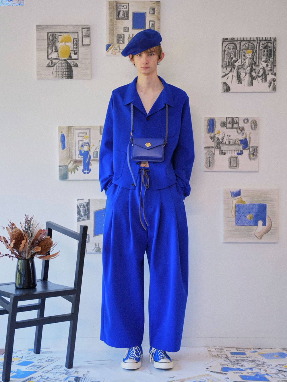 Steerhide  【SHINYAKOZUKA】MINI INVITATION WITH TSUCHIYA KABAN (ISSUE#6) in BREATHTAKING BLUE Made in Japan