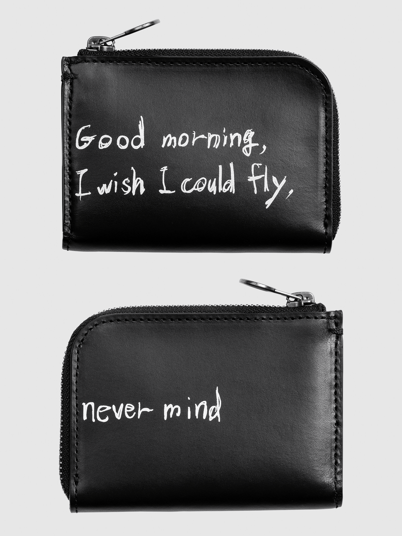 Steerhide (Nume Leather) 【SHINYAKOZUKA】WALLET WITH TSUCHIYA KABAN (ISSUE#7) in DAWN BLACK Made in Japan