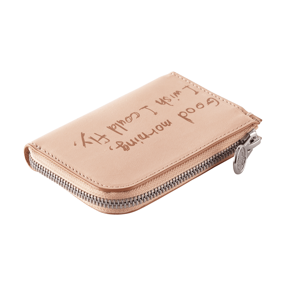 Bull Hide (Plain Nume Leather) 【SHINYAKOZUKA】WALLET WITH TSUCHIYA KABAN (ISSUE#7) in CAPPUCCINO Made in Japan