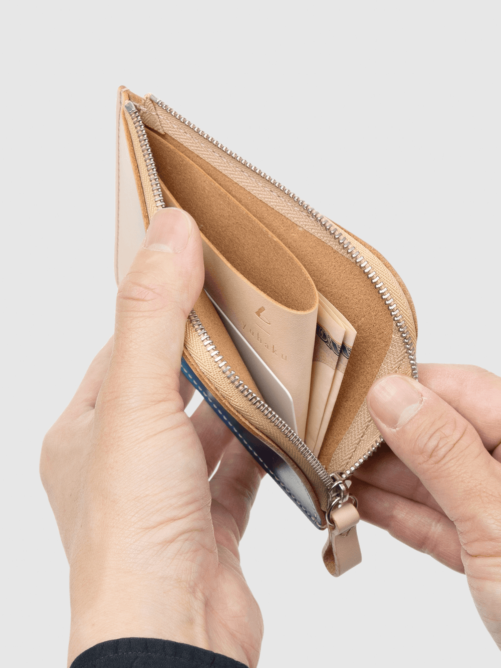 Tsuchiya Kaban x Yuhaku Gradient L Zip Wallet | Gradient Leather Tsuchiya Kaban x Yuhaku Gradient L Zip Wallet | Gradient Leather