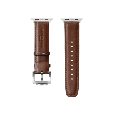 Cowhide (Vachetta Milled Leather) Urbano Apple Watch Leather Band in Camel Gold Made in Japan