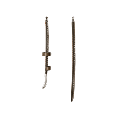 Cowhide (Vachetta Milled Leather) Urbano Apple Watch Leather Band in Dark Sand Made in Japan