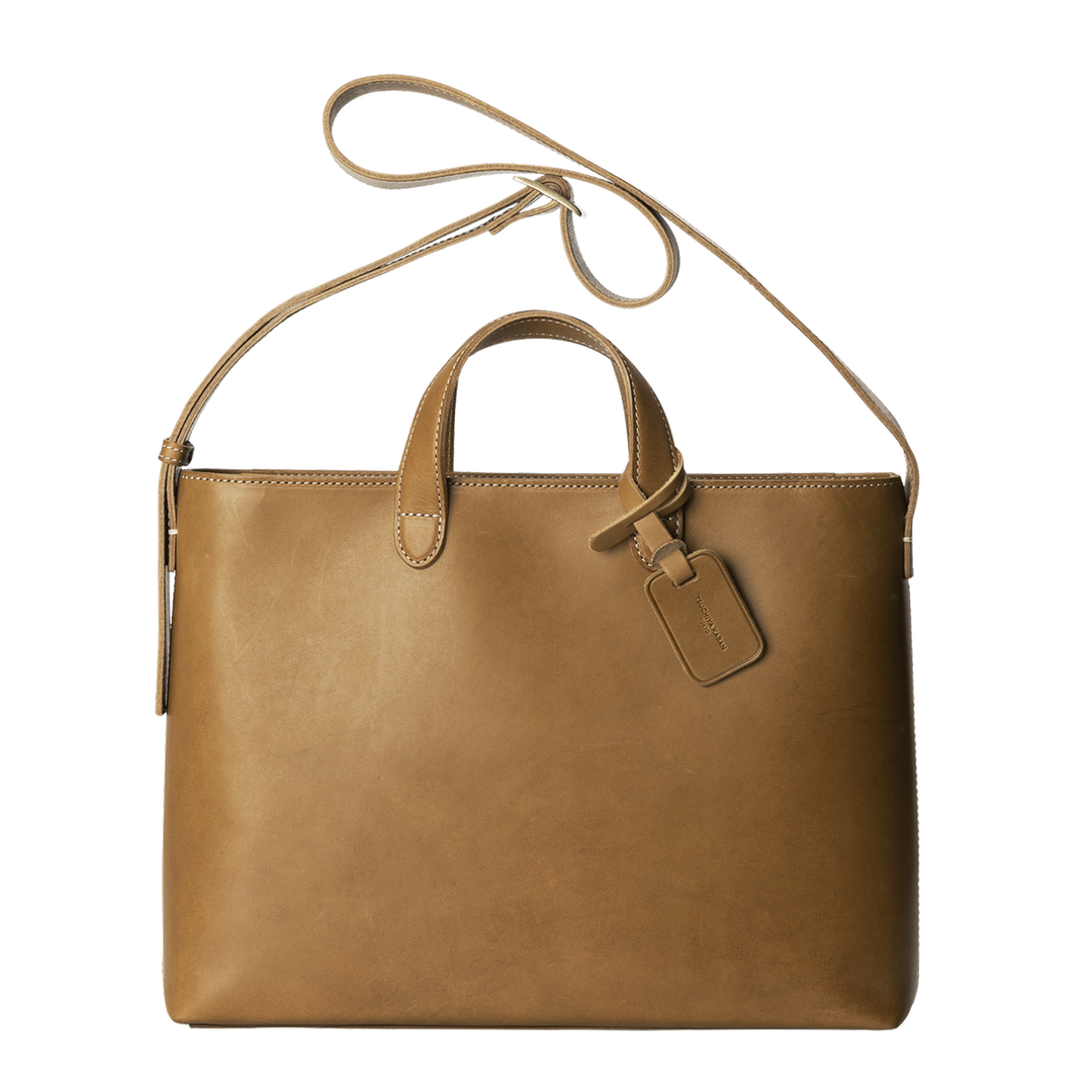 Diario 2Way Zip Medium Tote | Leather Tote | Tsuchiya Kaban