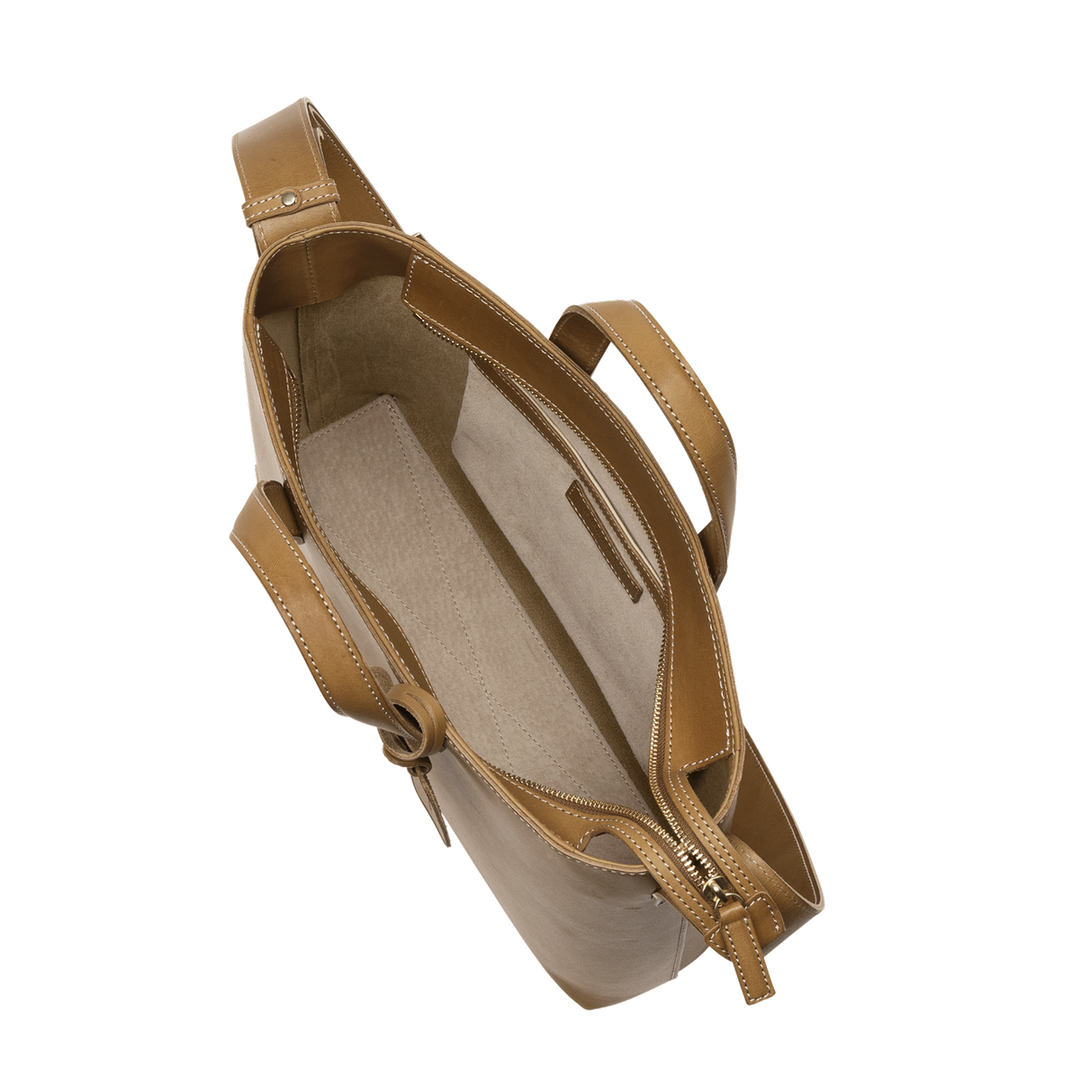 Diario 2Way Zip Medium Tote | Leather Tote | Tsuchiya Kaban