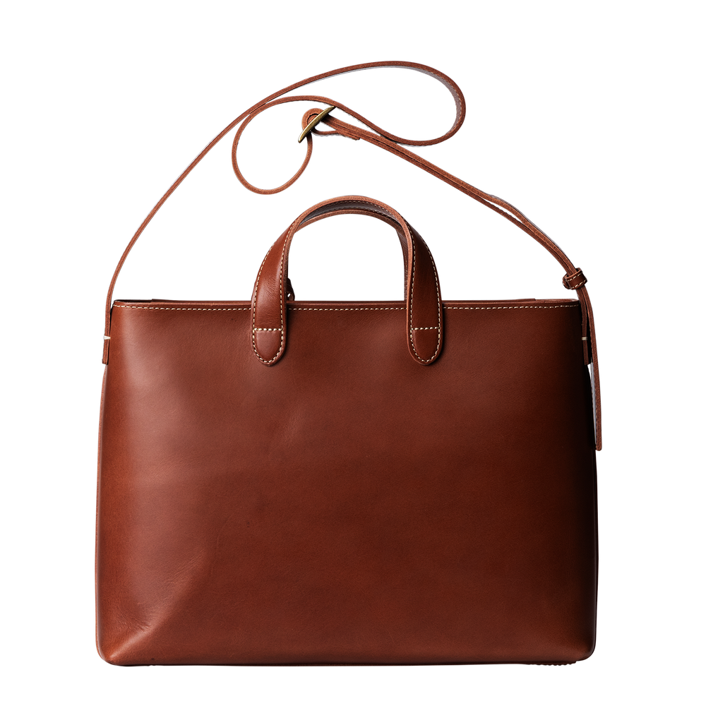 Diario 2Way Zip Medium Tote | Leather Tote | Tsuchiya Kaban