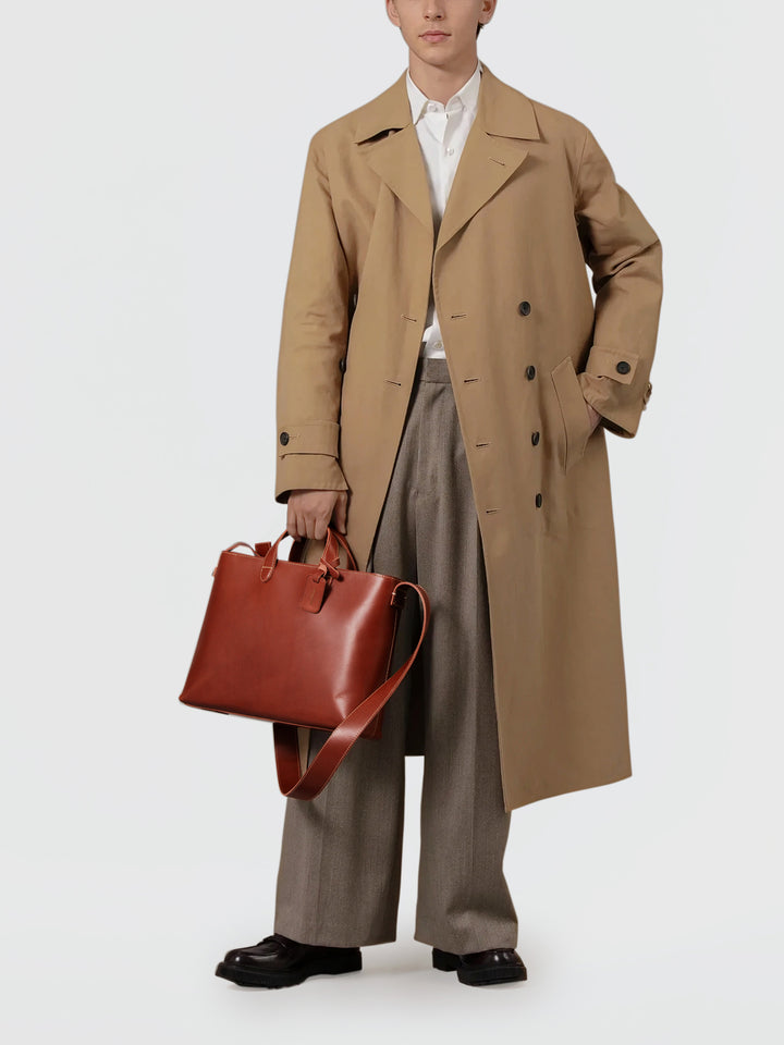 Diario 2Way Zip Medium Tote | Leather Tote | Tsuchiya Kaban