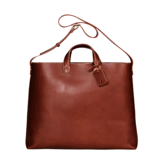 Steerhide  Diario 2way Tote in Brown Made in Japan