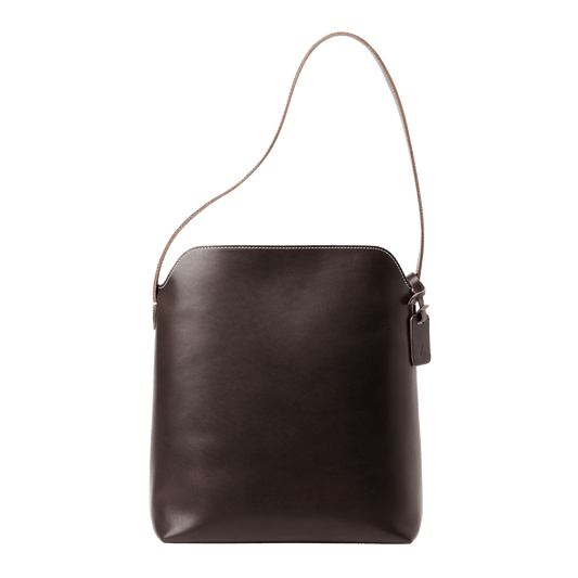 Steerhide  Diario Single Strap Tote in Coffee Made in Japan