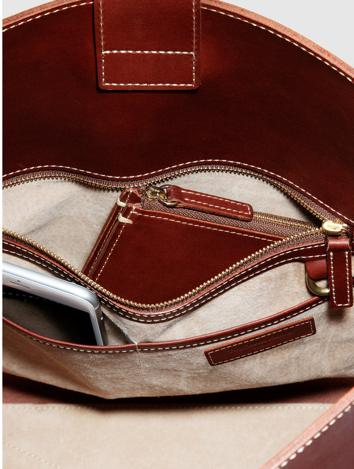Diario Single Strap Tote | Leather Tote | Tsuchiya Kaban –Timeless
