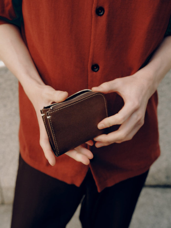 Diario L Zip Wallet | Leather Wallets | Tsuchiya Kaban –Timeless