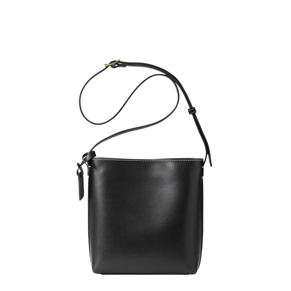 Steerhide  Diario Small Shoulder in Black Made in Japan