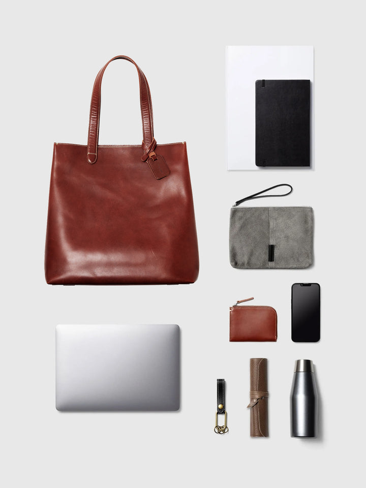 Diario Tall Tote | Leather Tote | Tsuchiya Kaban –Timeless Leather