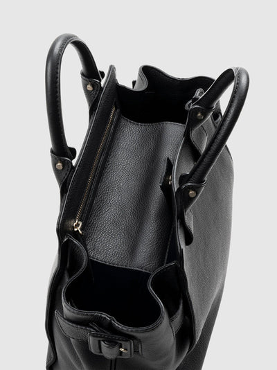 Steerhide (Medium Grain Leather) Editor Bloom Tote in Ecru Made in Japan