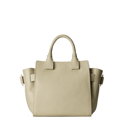 Steerhide (Medium Grain Leather) Editor Bloom Tote in Ecru Made in Japan