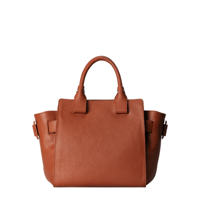 Steerhide (Medium Grain Leather) Editor Bloom Tote in Red Clay Made in Japan