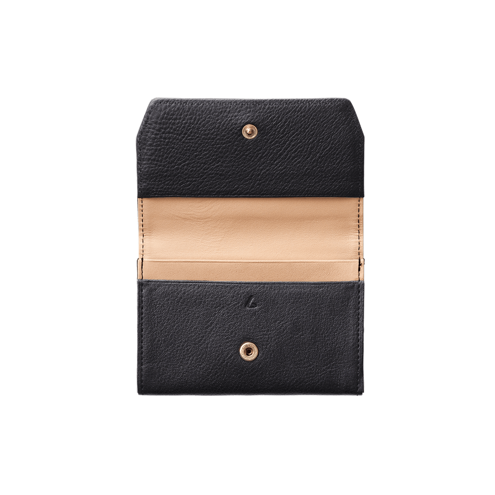 Steerhide  Editor Card Case in Black Made in Japan