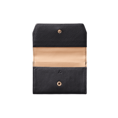 Steerhide  Editor Card Case in Black Made in Japan