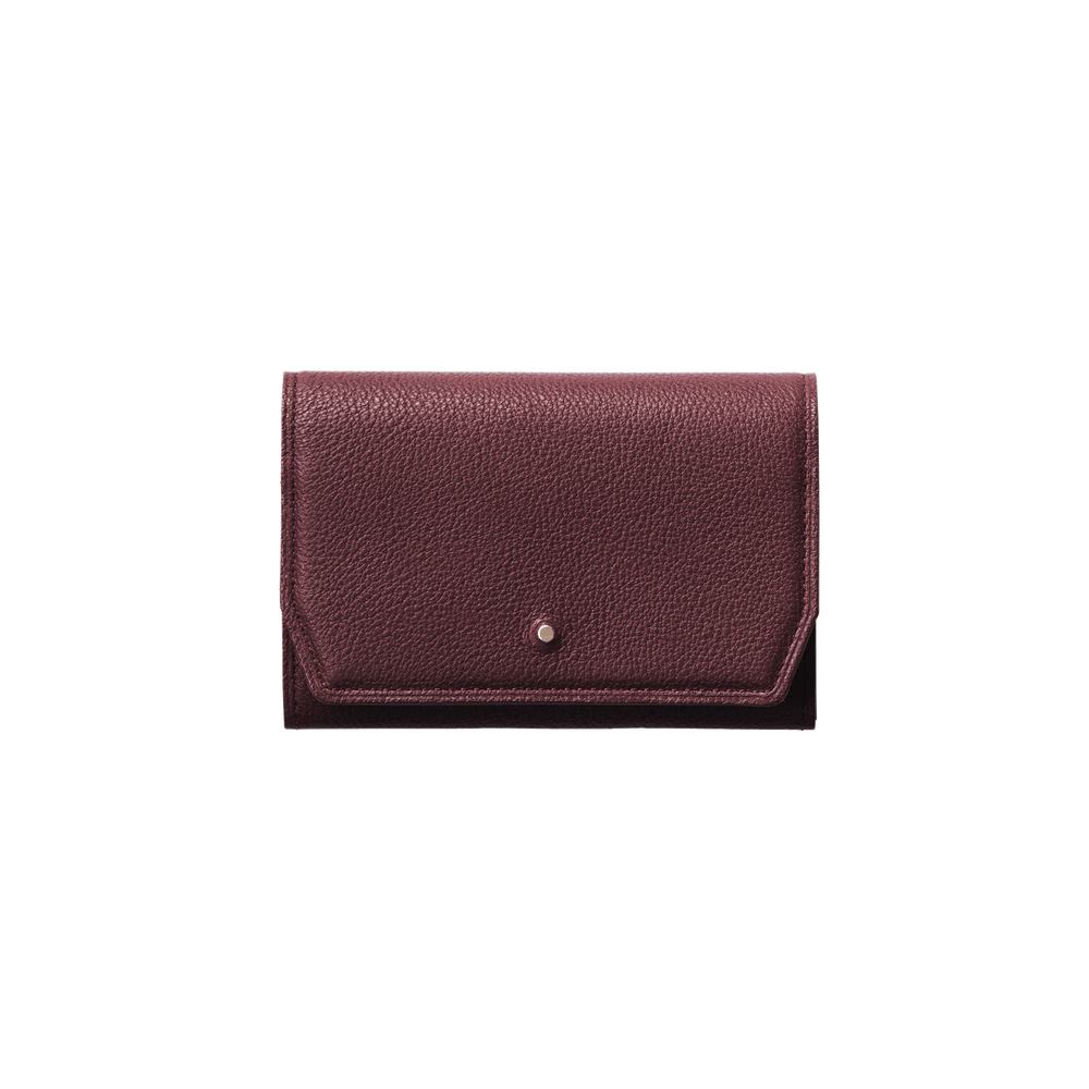 Steerhide  Editor Card Case in Bordeaux Made in Japan