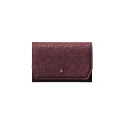 Steerhide  Editor Card Case in Bordeaux Made in Japan