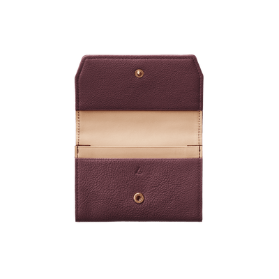 Steerhide  Editor Card Case in Bordeaux Made in Japan