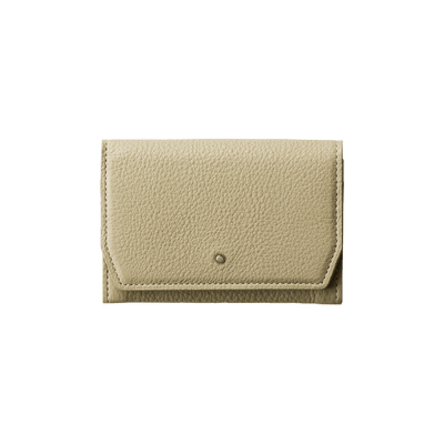 Steerhide (Medium Grain Leather) Editor Card Case in Ecru Made in Japan