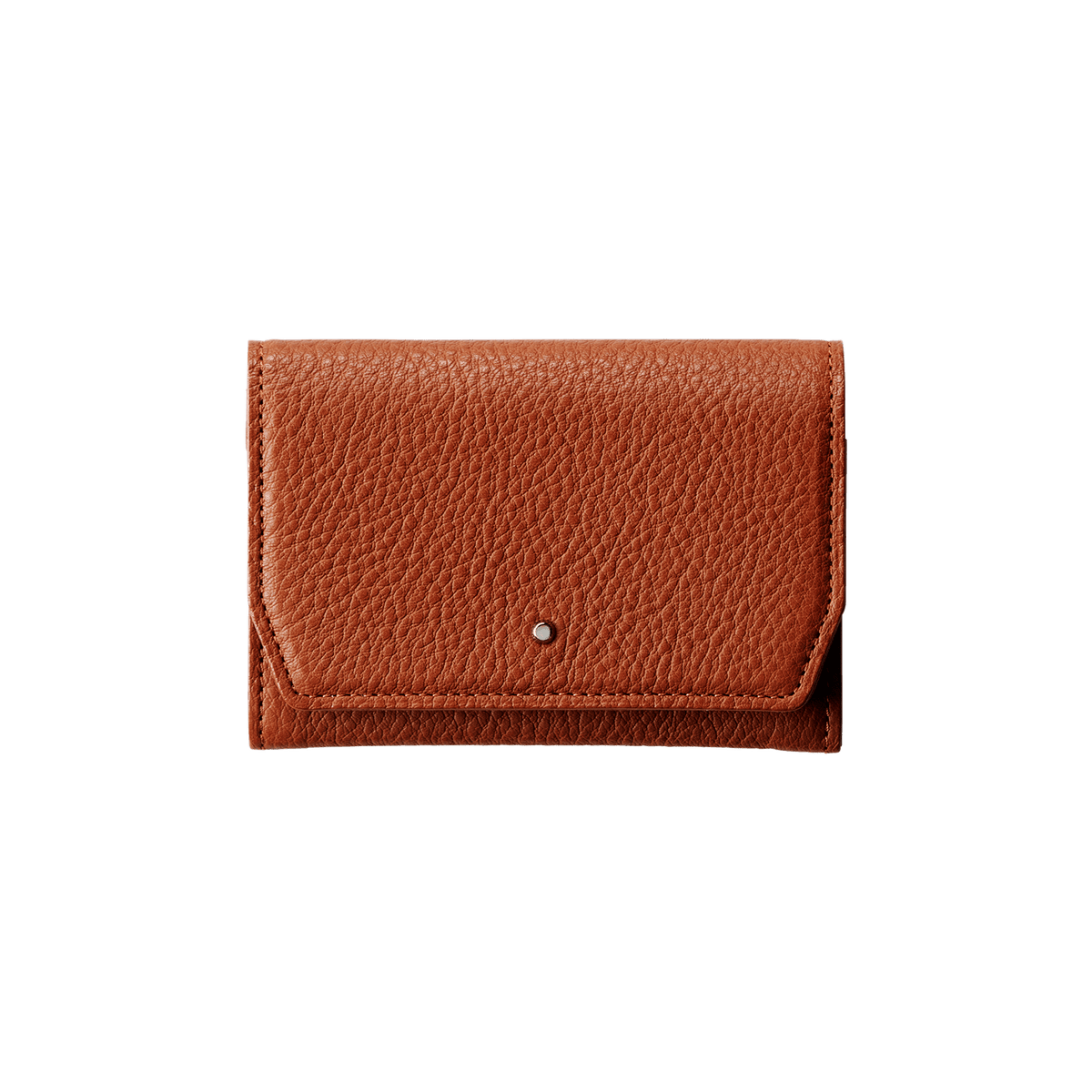 Steerhide (Medium Grain Leather) Editor Card Case in Red Clay Made in Japan