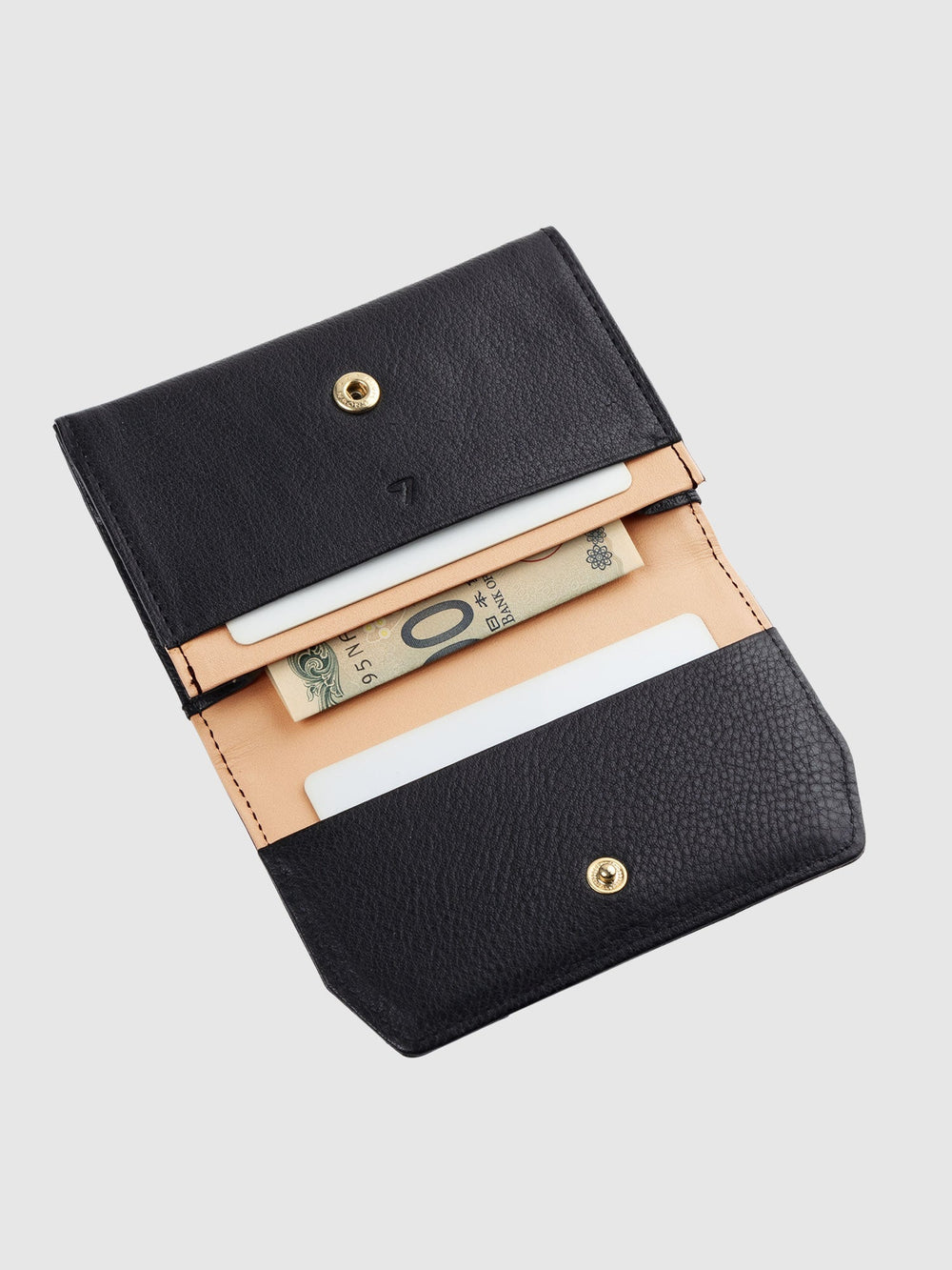 Steerhide  Editor Card Case in Black Made in Japan