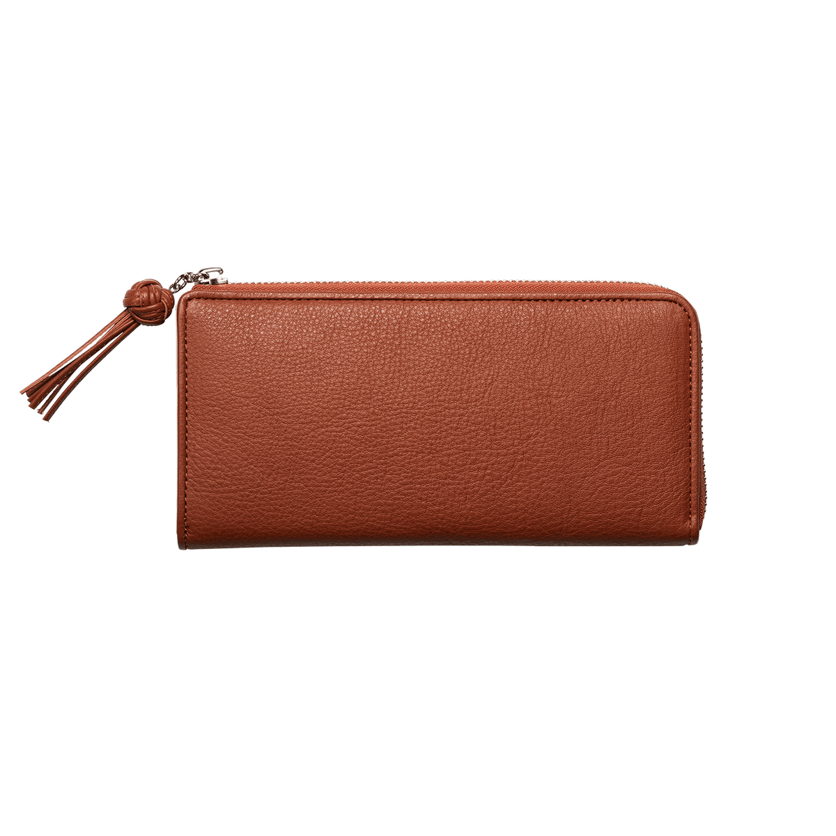 Steerhide (Medium Grain Leather) Editor Zip Long Wallet in Red Clay Made in Japan