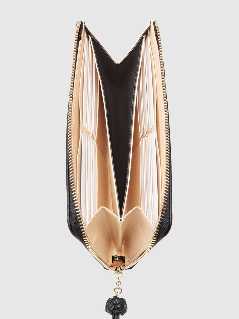 Steerhide (Medium Grain Leather) Editor Zip Long Wallet in Red Clay Made in Japan