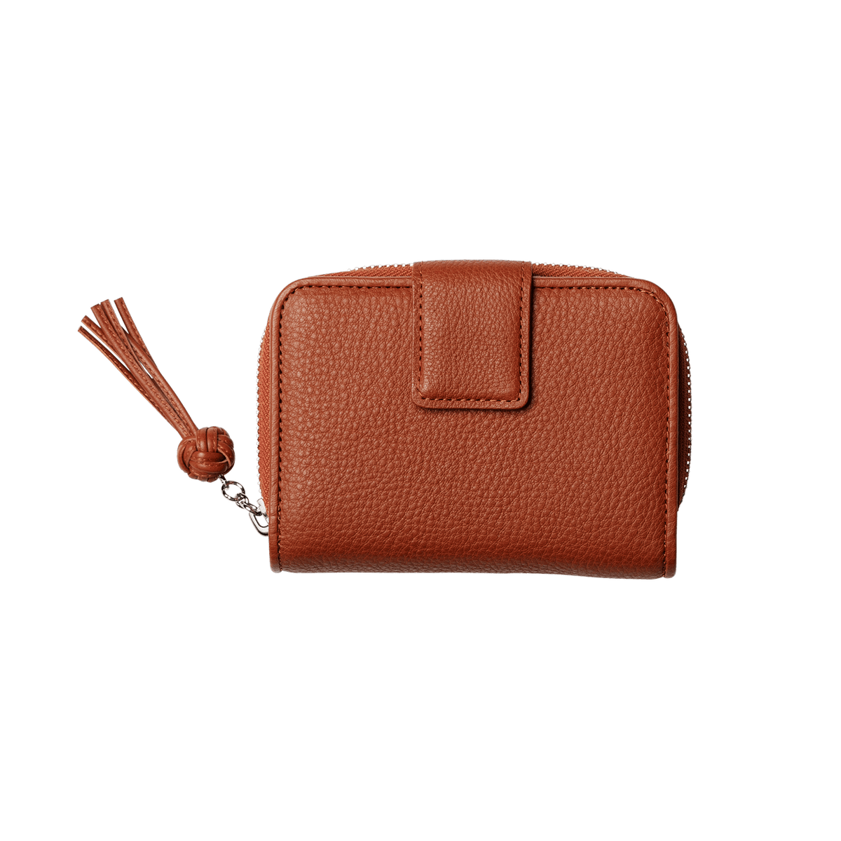 Steerhide (Medium Grain Leather) Editor Zip Medium Wallet in Red Clay Made in Japan