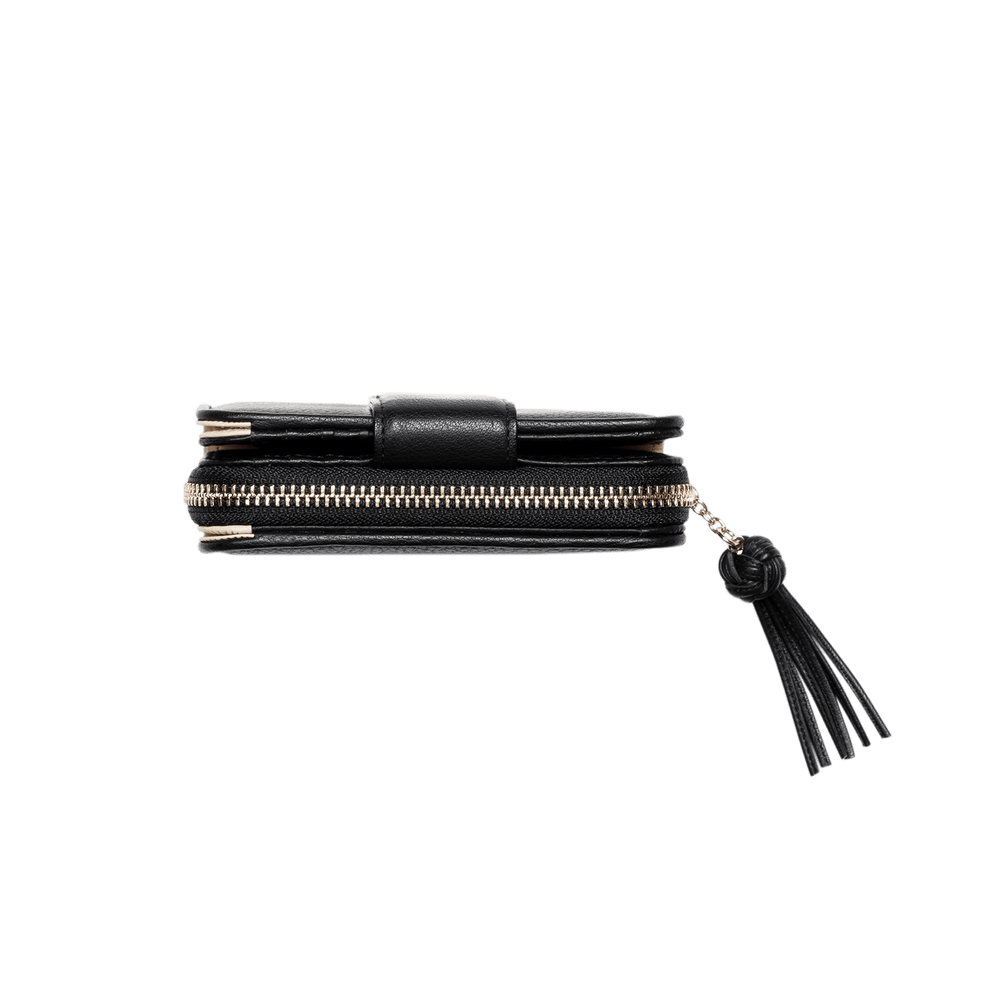 Steerhide (Medium Grain Leather) Editor Zip Medium Wallet in Ecru Made in Japan