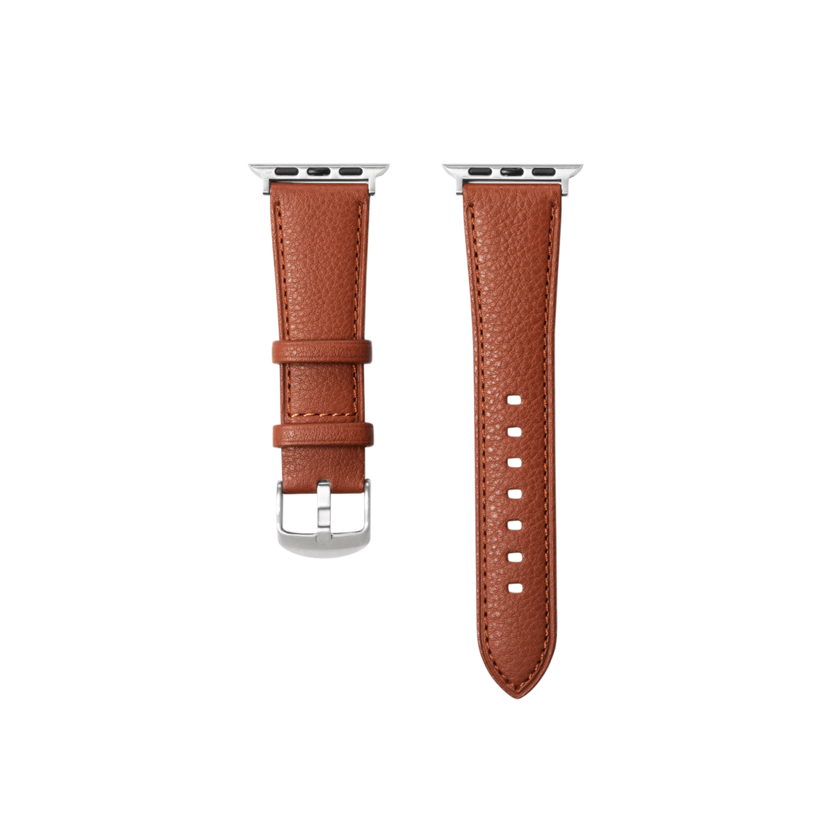 Steerhide (Medium Grain Leather) Editor Apple Watch Leather Band in Red Clay Made in Japan