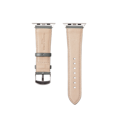 Steerhide (Medium Grain Leather) Editor Apple Watch Leather Band in Red Clay Made in Japan