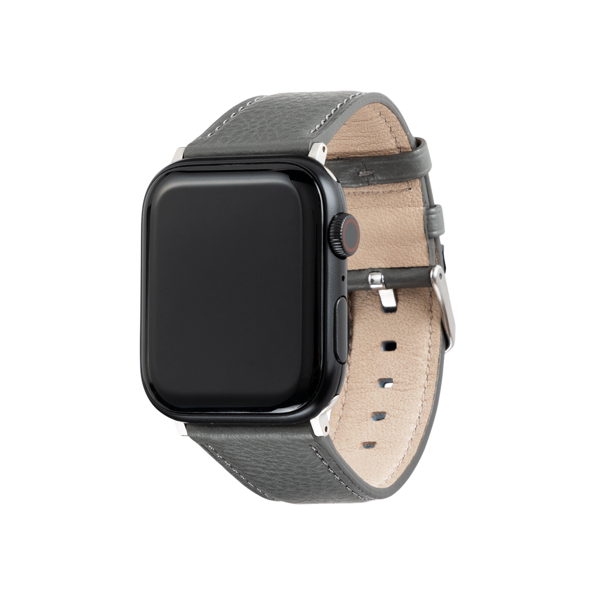 Steerhide (Medium Grain Leather) Editor Apple Watch Leather Band in Red Clay Made in Japan