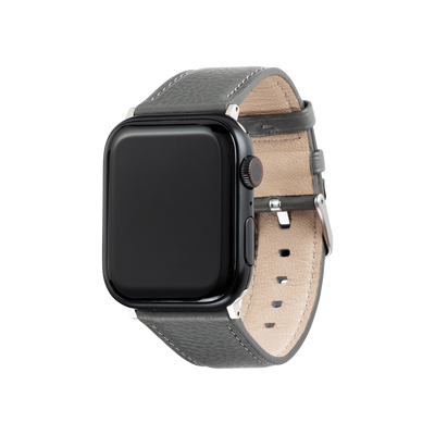 Steerhide (Medium Grain Leather) Editor Apple Watch Leather Band in Red Clay Made in Japan