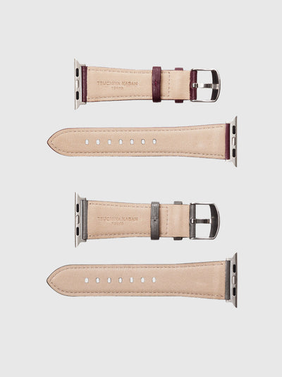 Steerhide (Medium Grain Leather) Editor Apple Watch Leather Band in Ecru Made in Japan