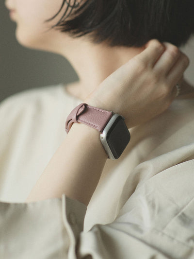 Steerhide  Editor Apple Watch Leather Band in Rose Taupe Made in Japan