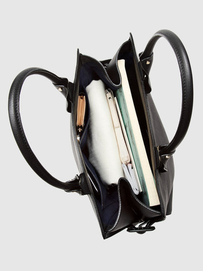 Steerhide (Medium Grain Leather) Editor Tote in Ecru Made in Japan