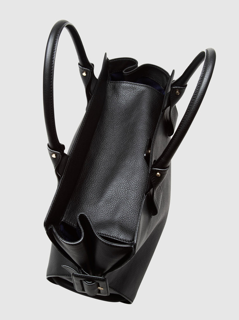 Steerhide (Medium Grain Leather) Editor Tote in Ecru Made in Japan