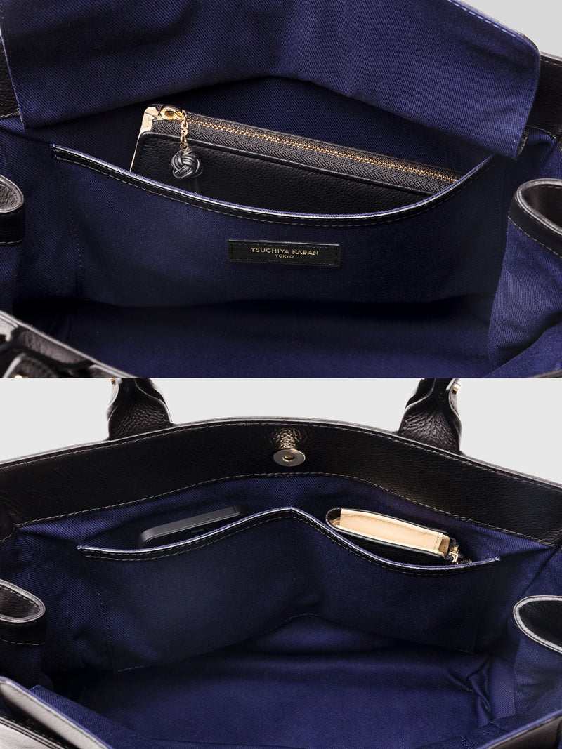 Steerhide (Medium Grain Leather) Editor Tote in Ecru Made in Japan