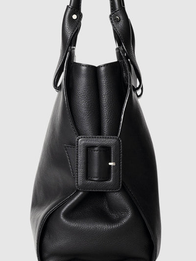 Steerhide (Medium Grain Leather) Editor Tote in Ecru Made in Japan