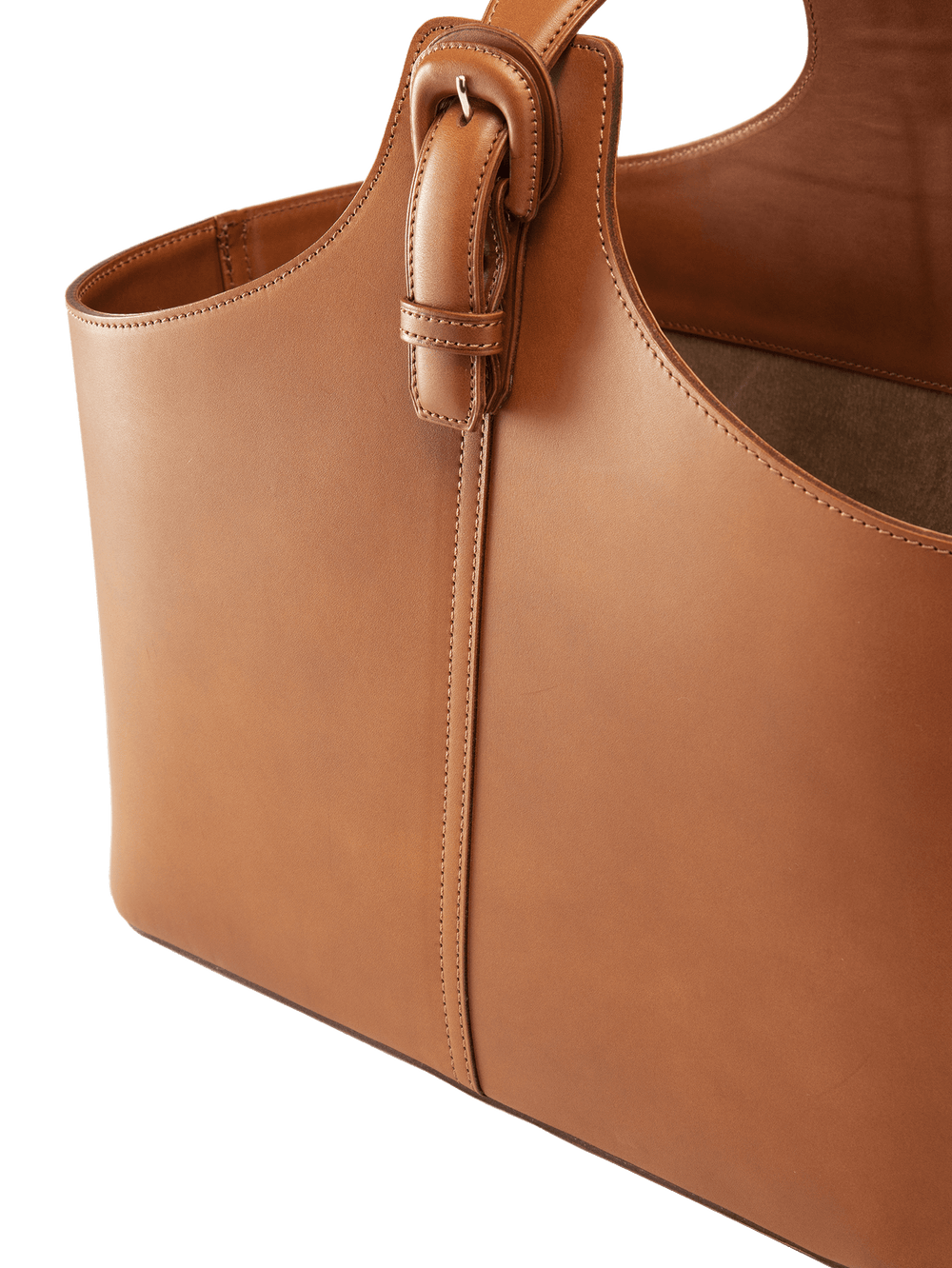 Leather basket handbag sale