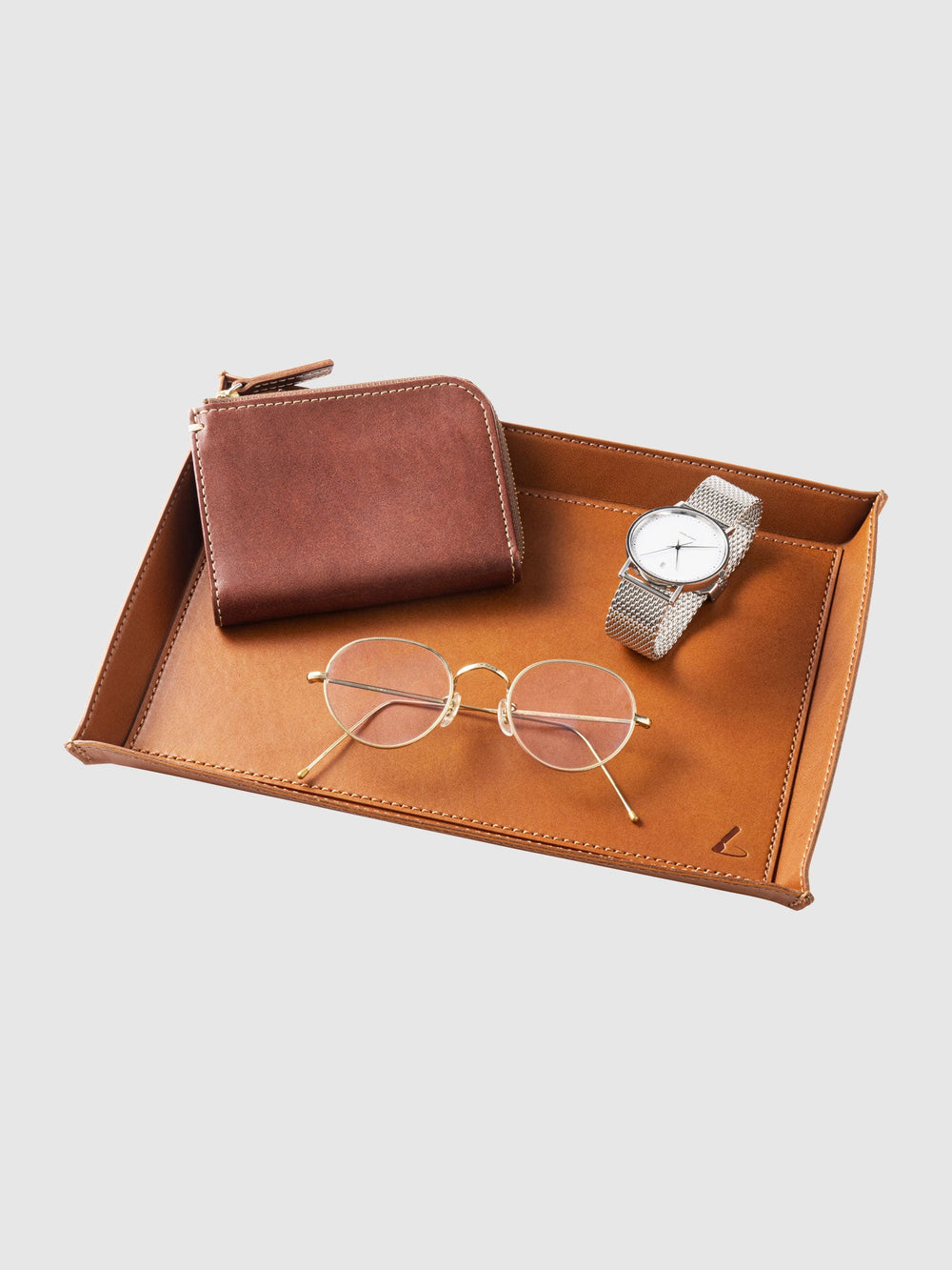 Home Collection Leather Tray (L)