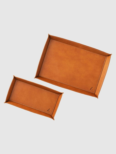 Home Collection Leather Tray (L)