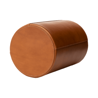 Home Collection Leather Waste Basket